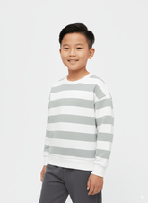 KIDS Striped cotton - blend sweatshirt - Smgarment's